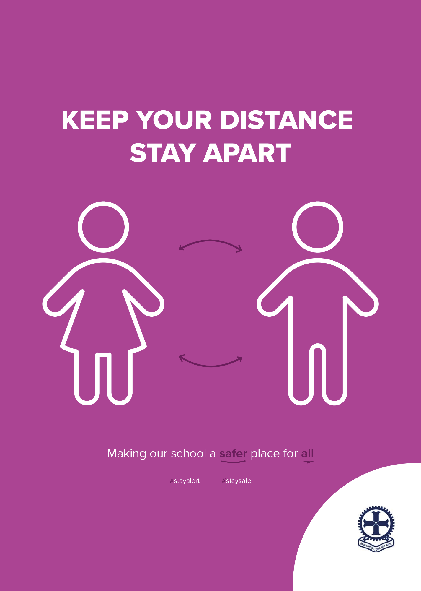 Poster - Keep Your Distance - Stay Apart